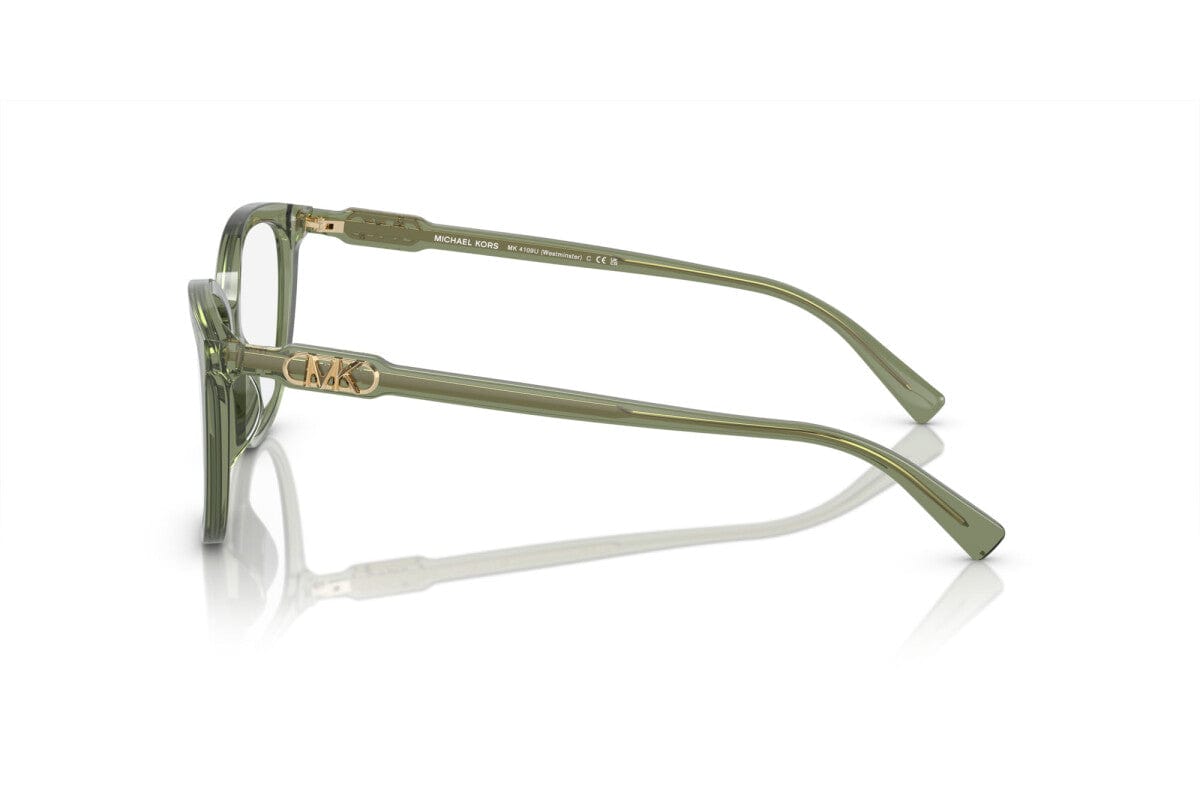 MICHAEL KORS OPHTHALMIC WESTMINSTER MK4109U 3944 GREEN TRANSPARENT 52